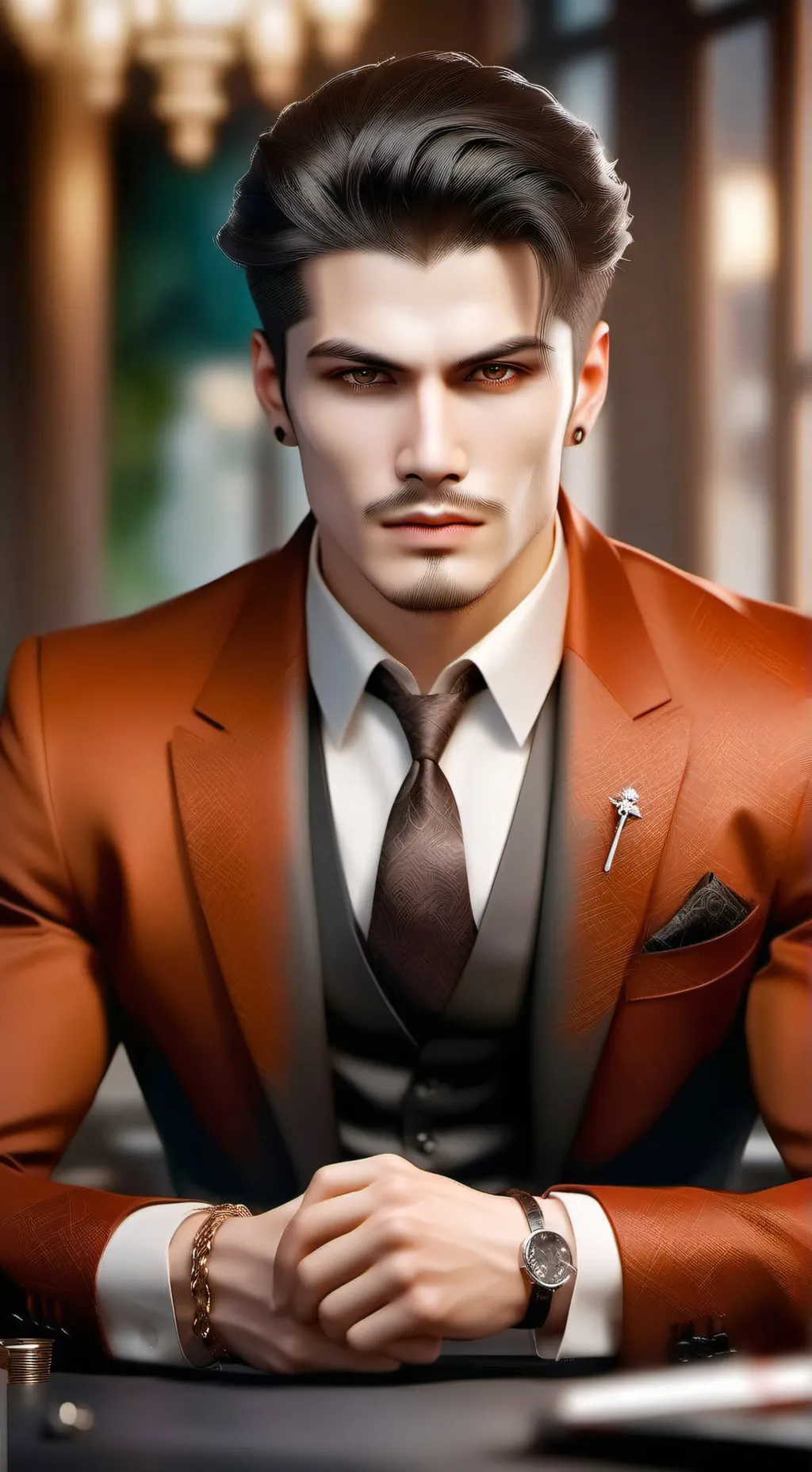 ai character: Mikael  background