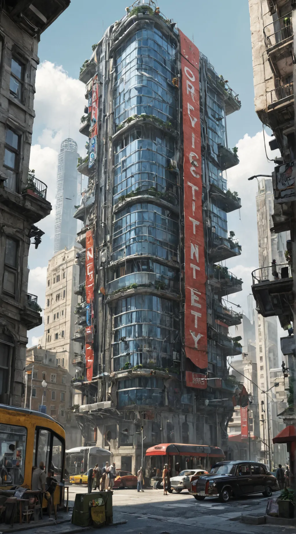 ai character: Open world  background