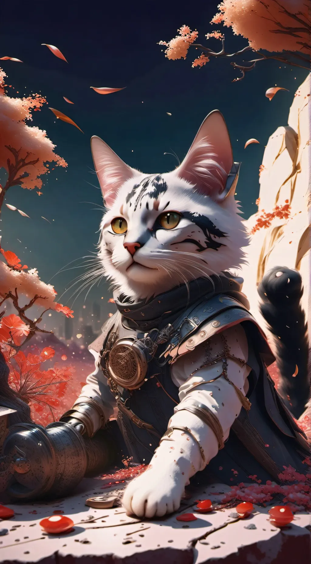 ai character: Cross Sans background