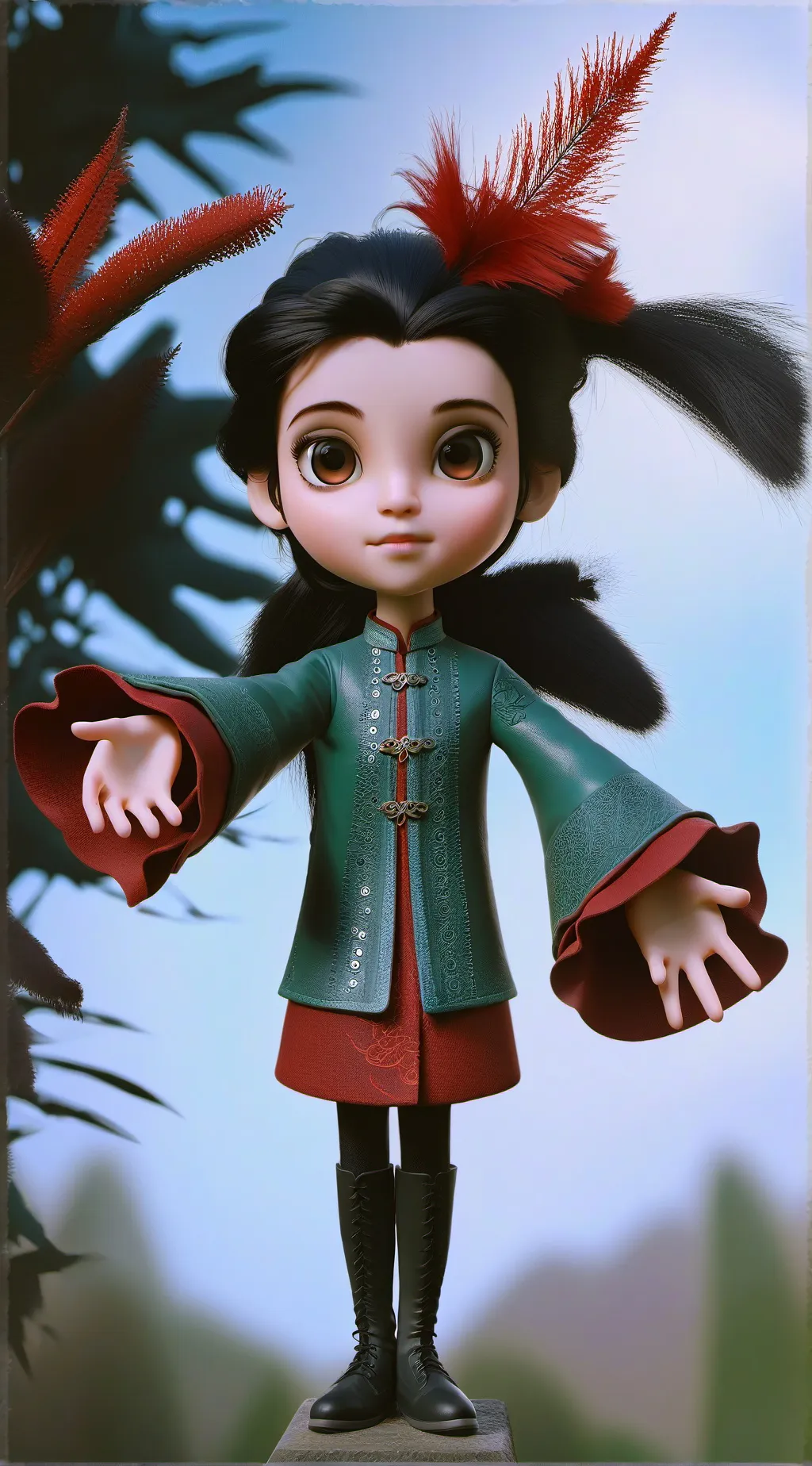 ai character: филин background