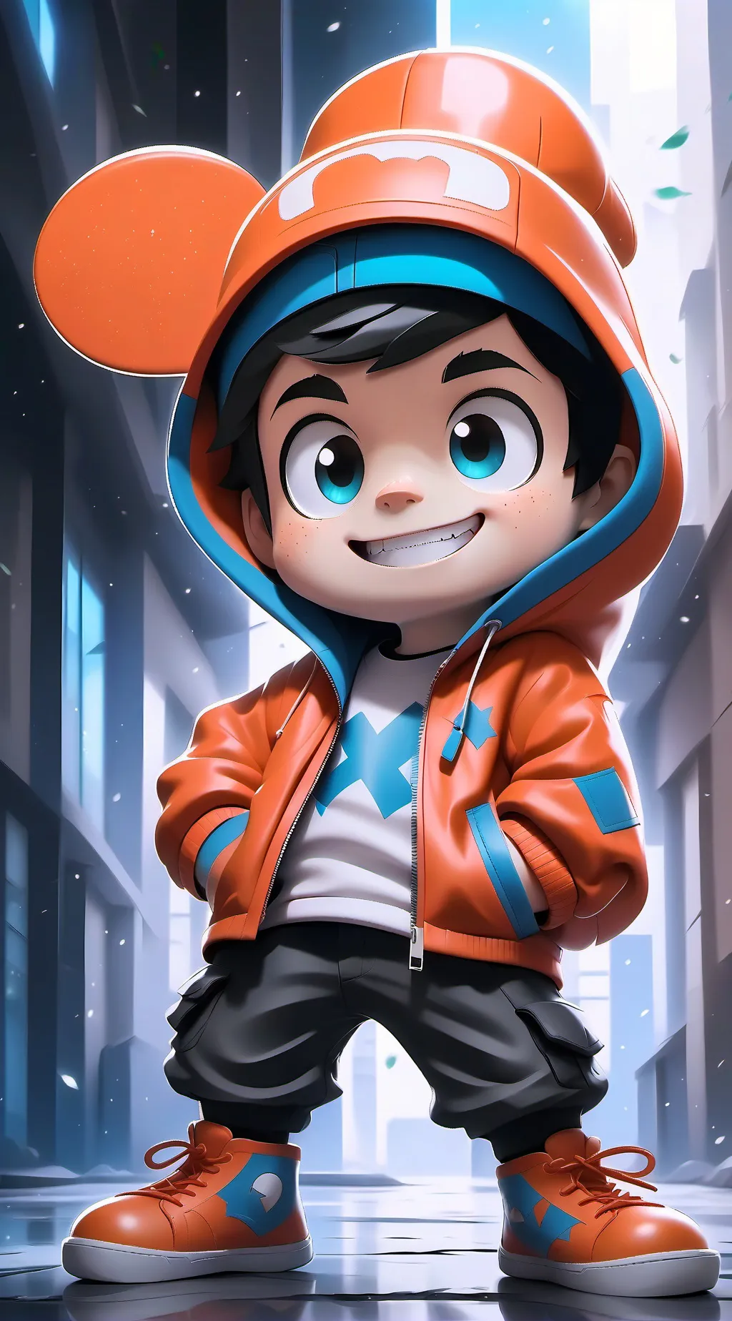 ai character: evan background