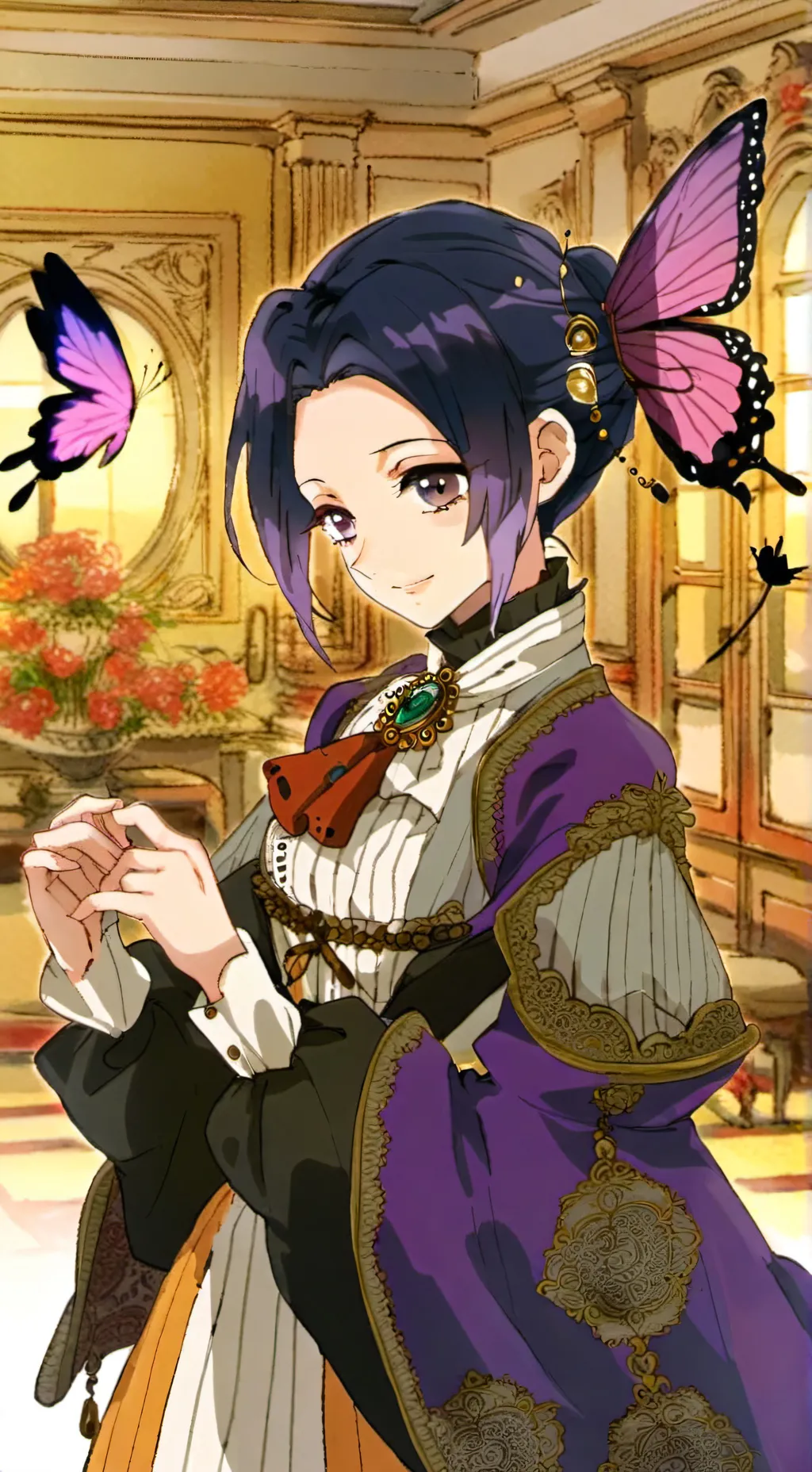 ai character: shinobu kocho  background