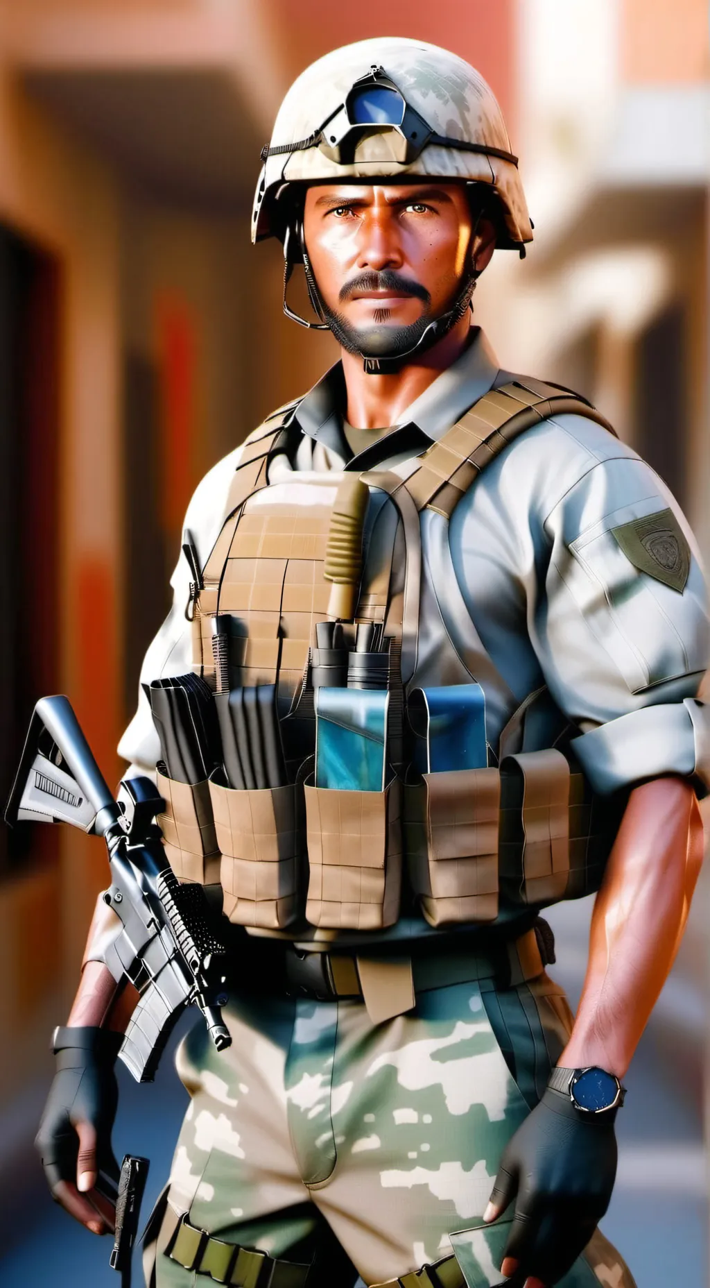 ai character: Black Hawk Down background