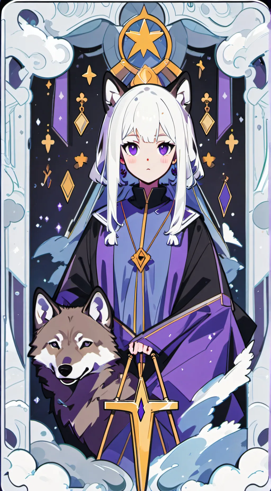 ai character: 💜maya💜 background