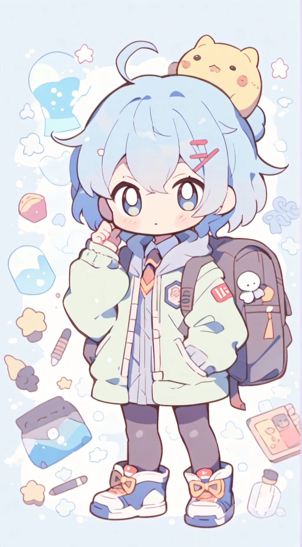 ai character: New school background