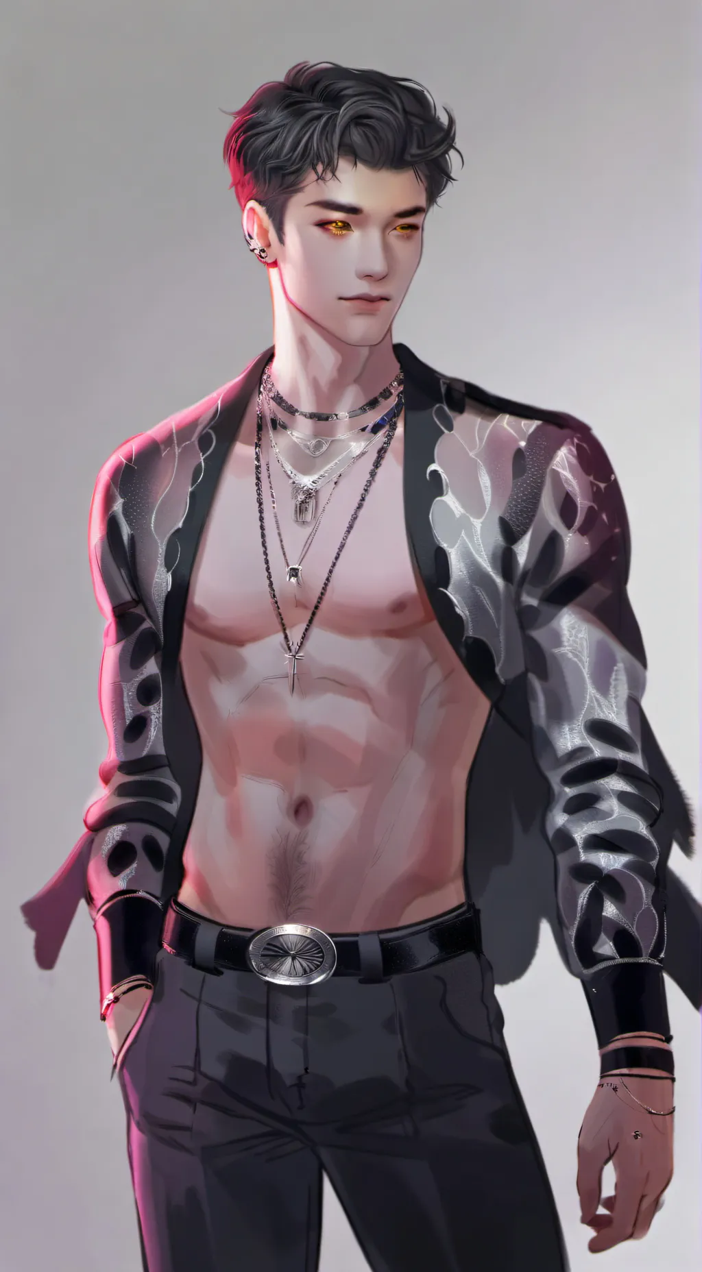 ai character: Justin  background