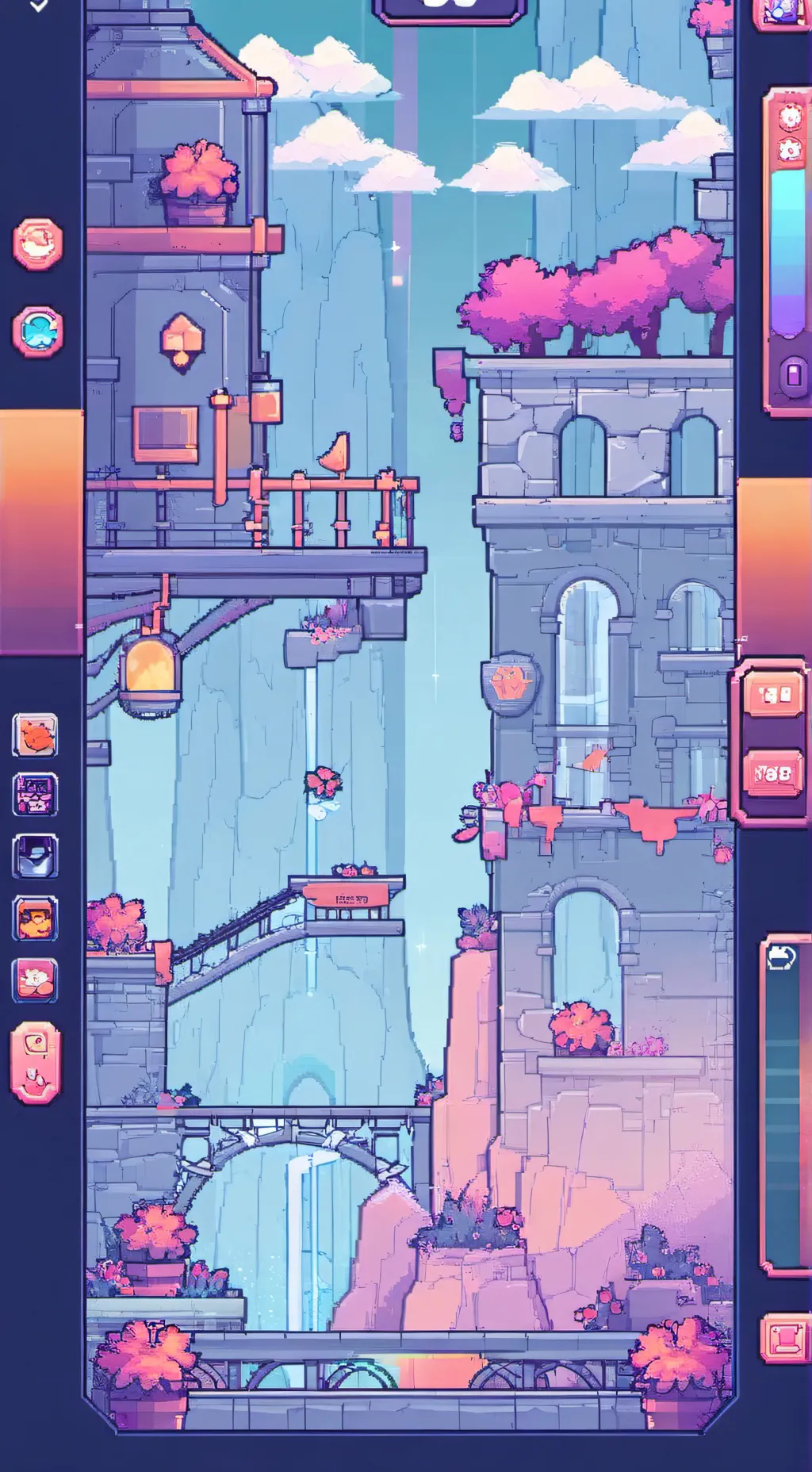 ai character: Pixel background