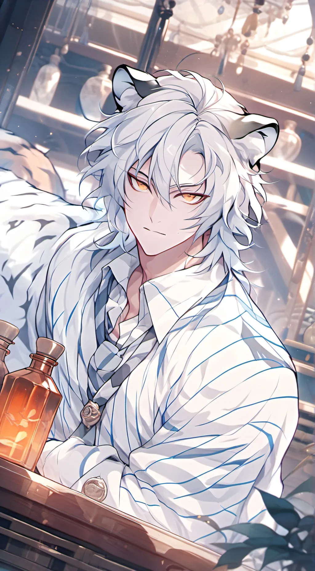 ai character: Tiger Spirit Fury background