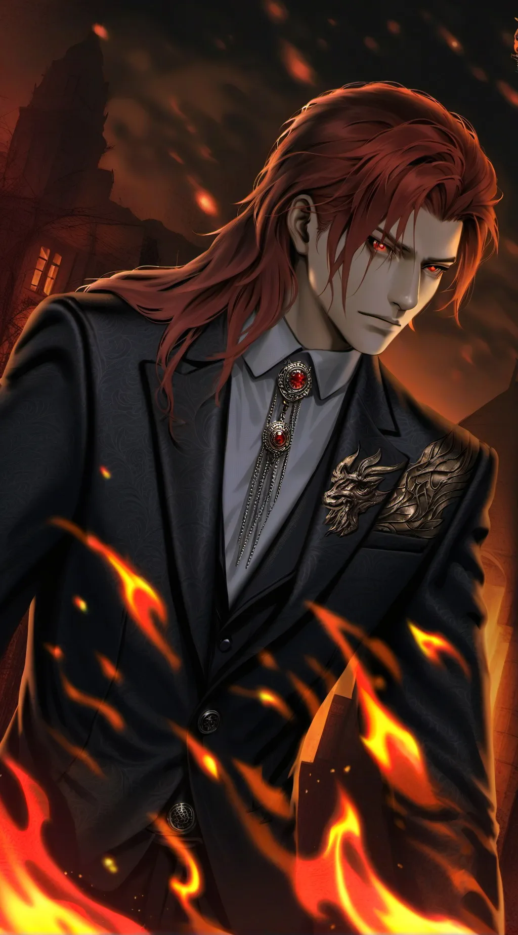 ai character: shadow background