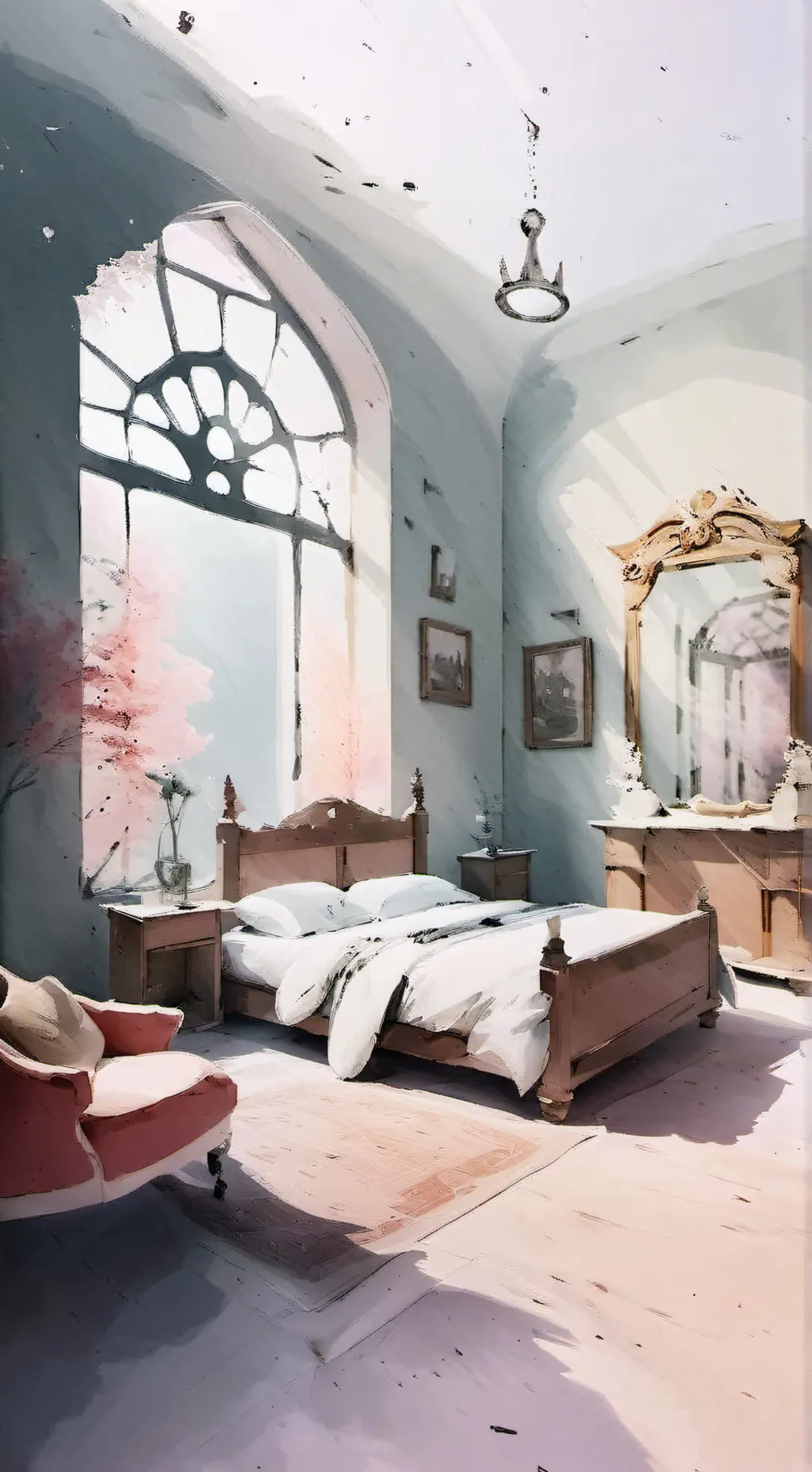 ai character: Sleepover background