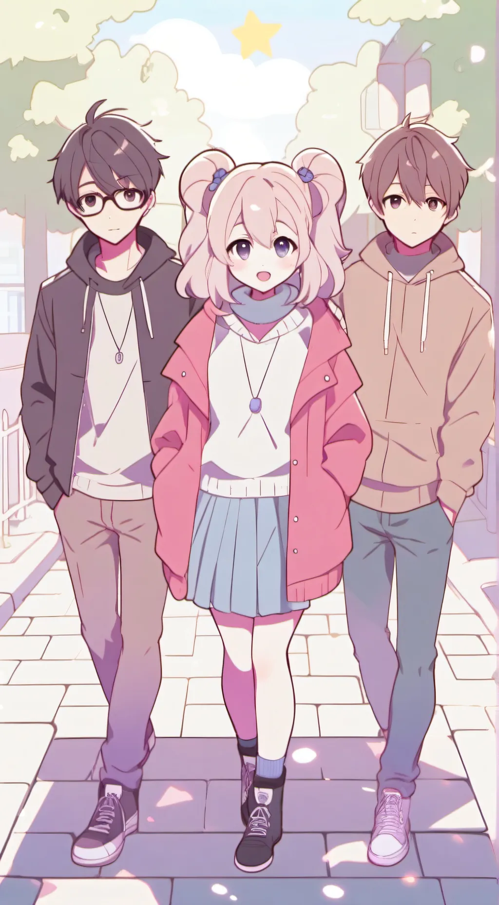 ai character: Sleepover background