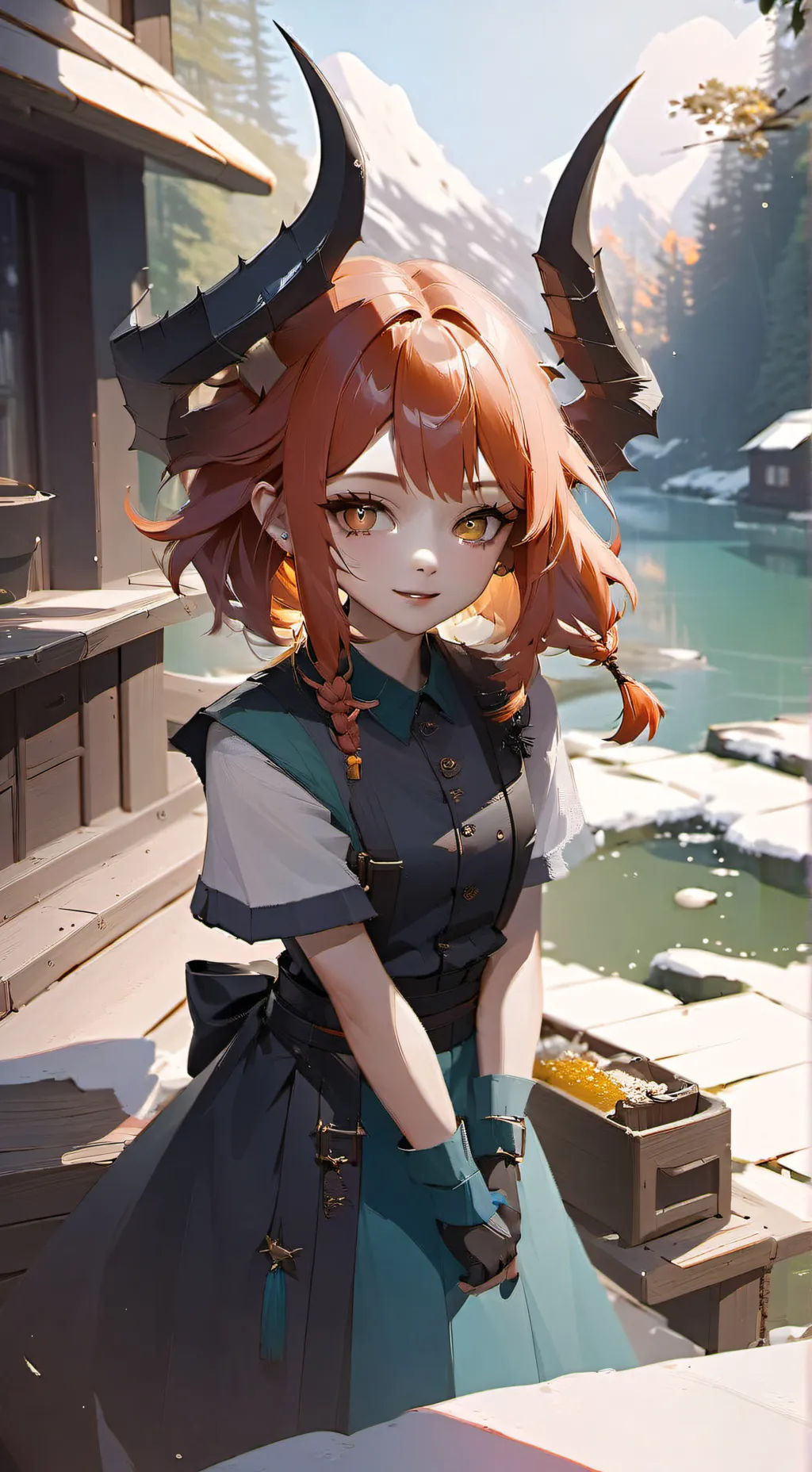 ai character: Alisha+hashiras  background