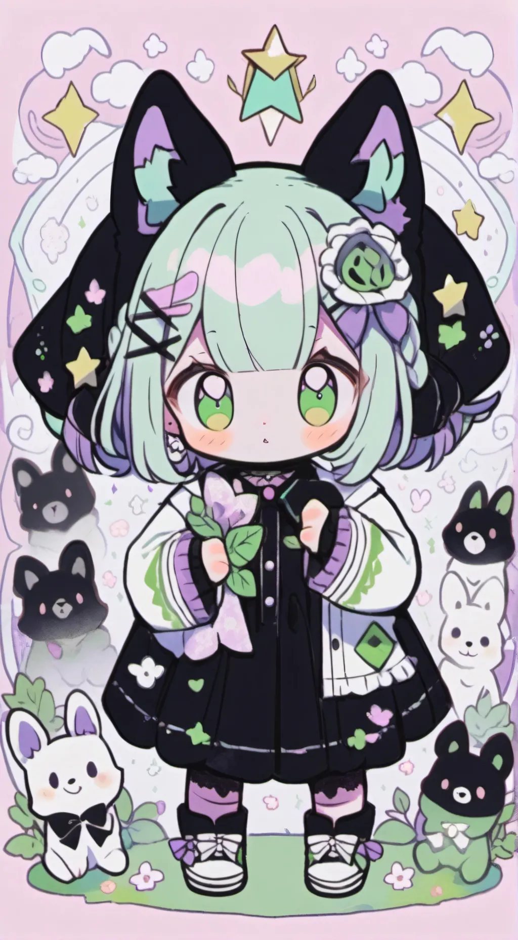 ai character: hybrides abandonn background