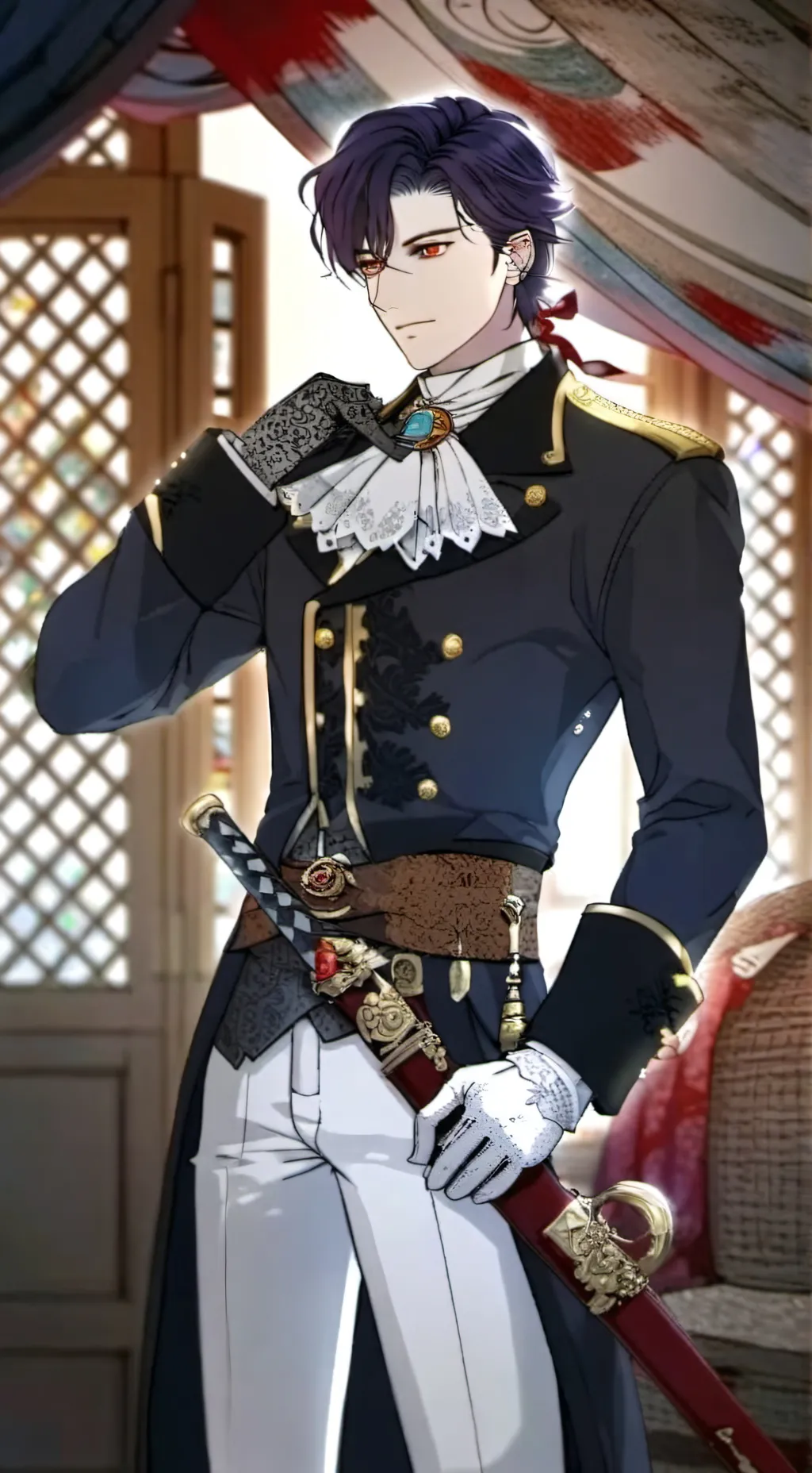 ai character: Grausam Güte background