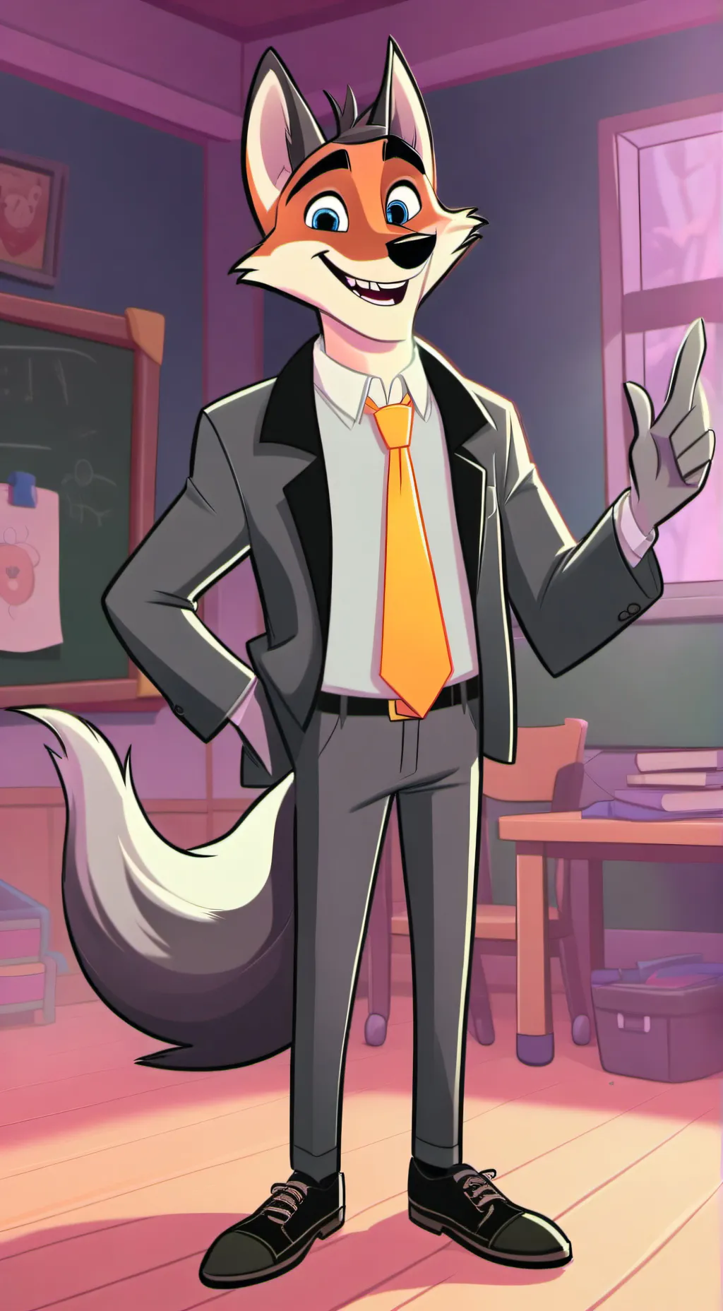 ai character: foxo background