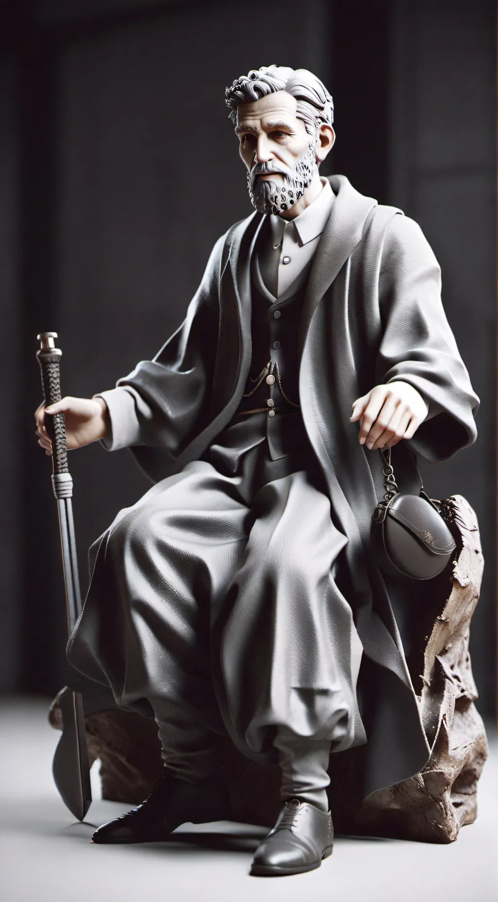 ai character: El viejito background