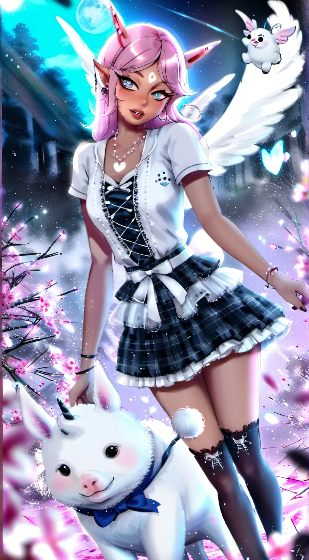 ai character: luna background