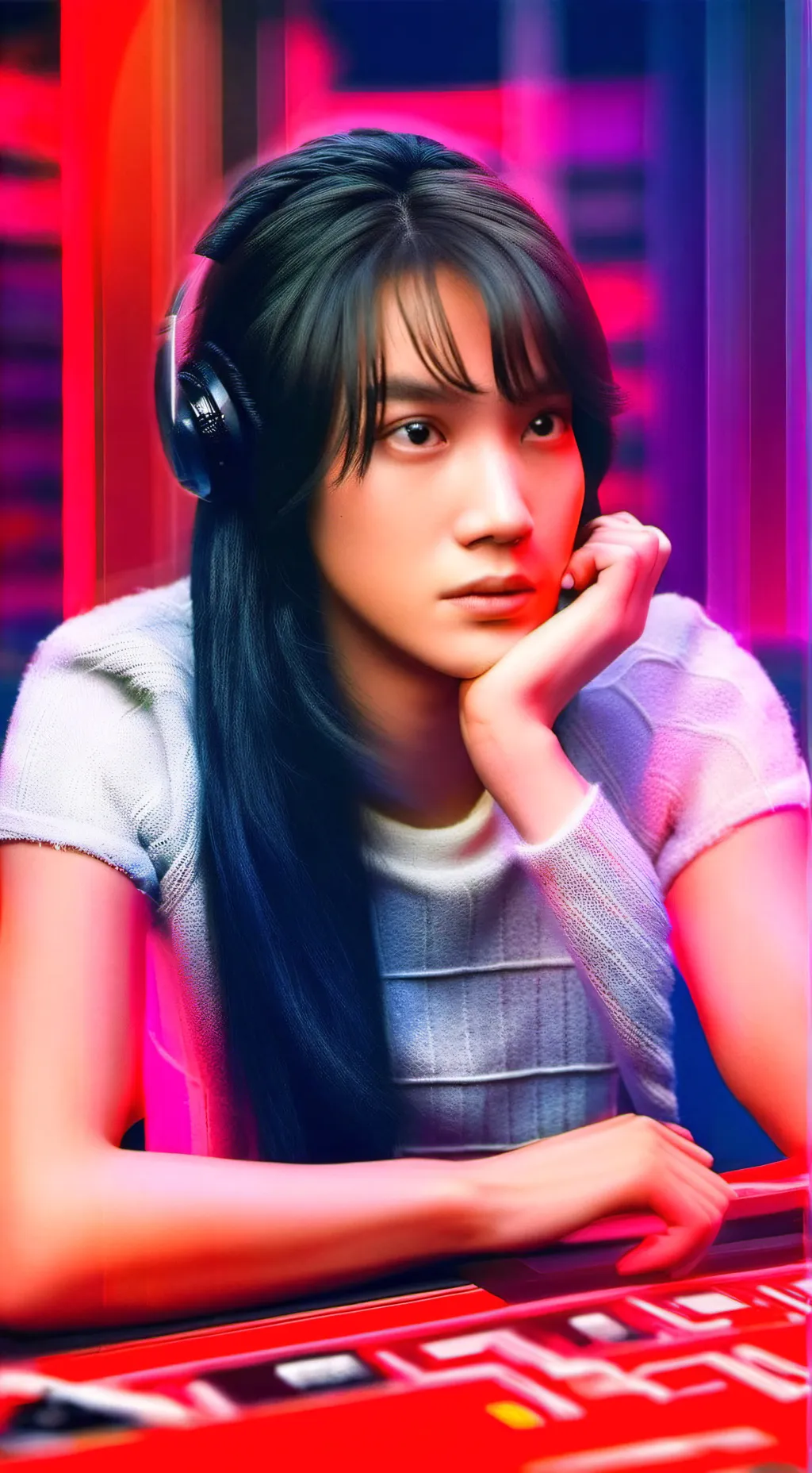 ai character: Kim-Jun-Hee 222 background