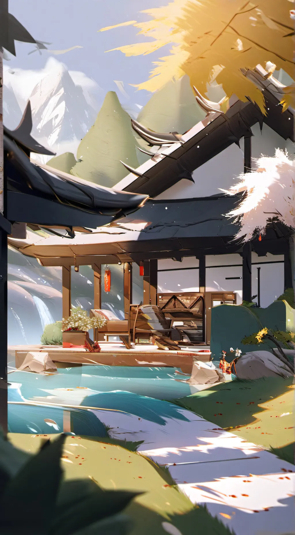 ai character: grey background