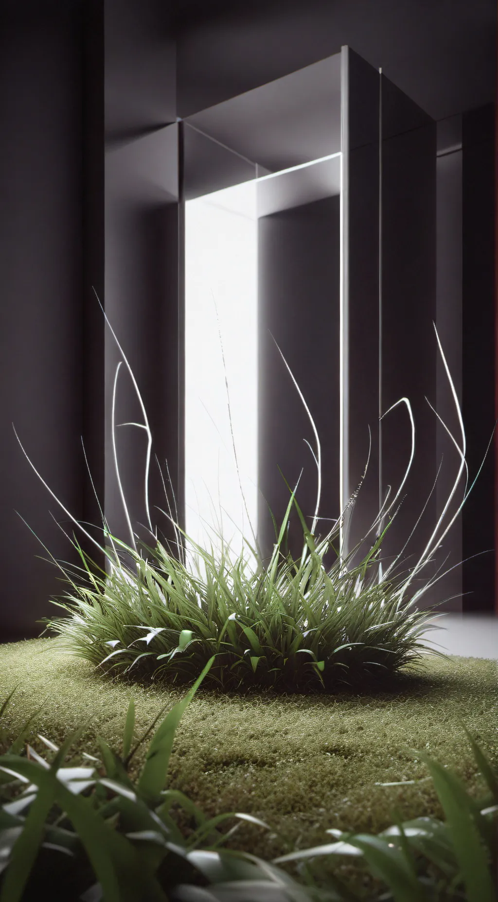 ai character: TOUCH SOME GRASS- background