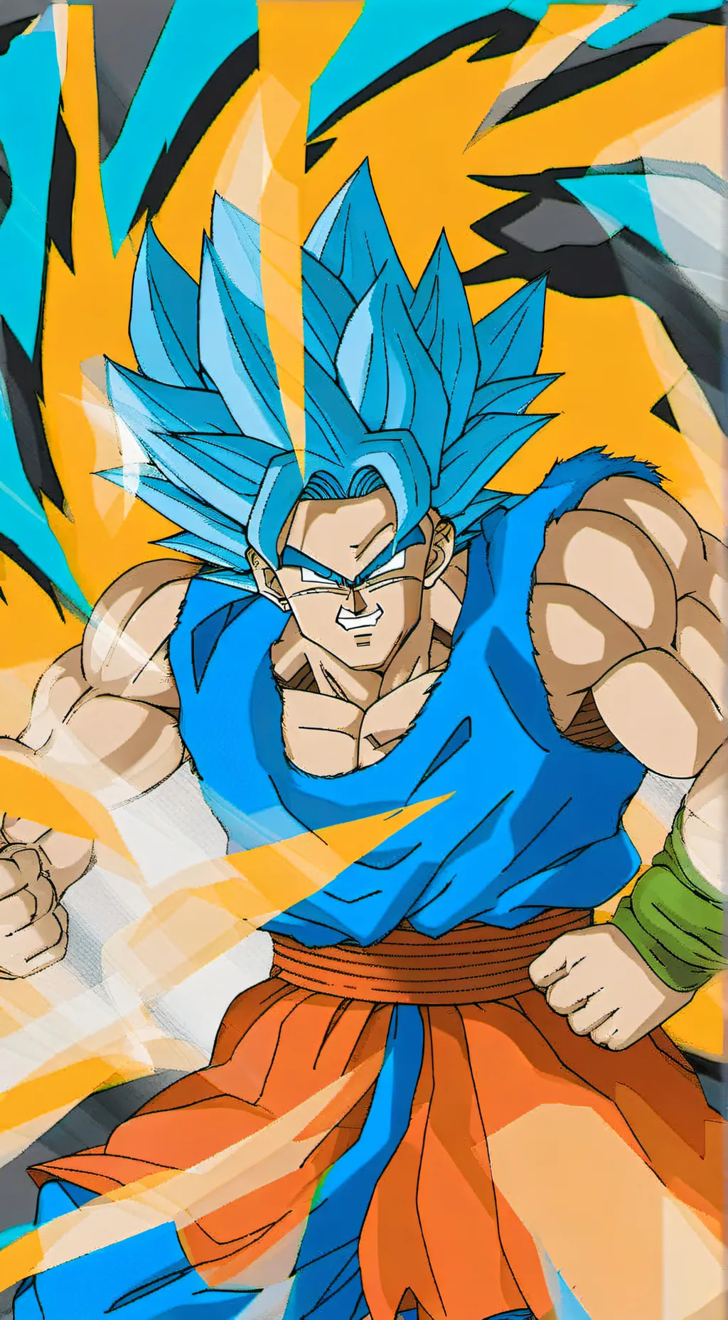 ai character: Vegeta (SSGSS fusion vs Broly) background