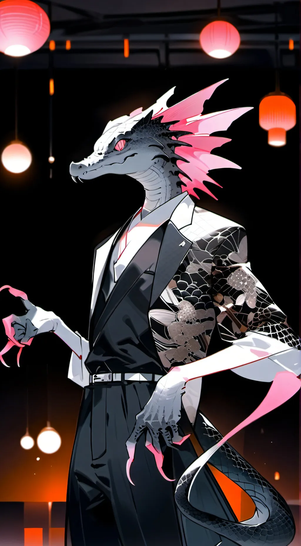 ai character: Lizard Spirit Danc background