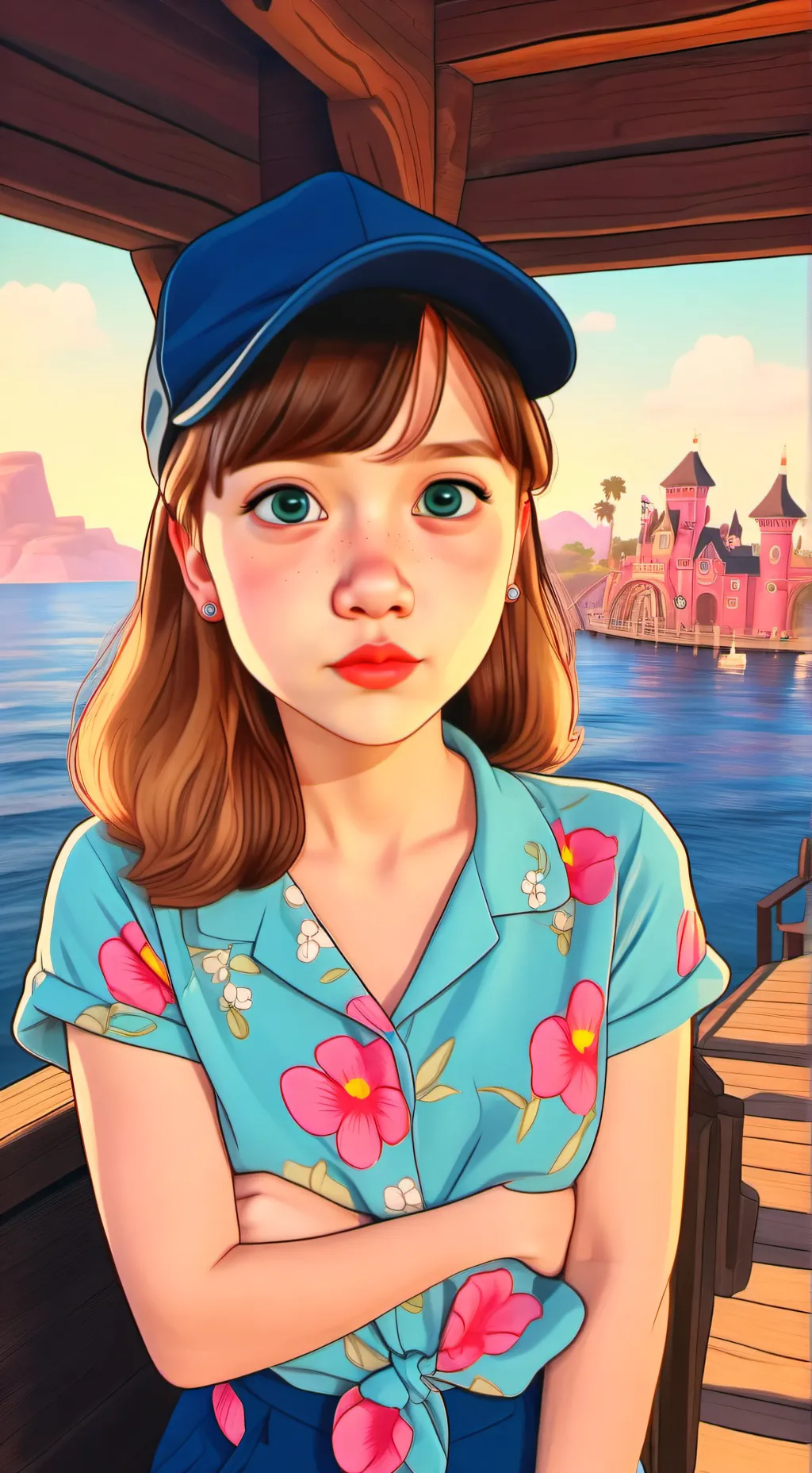 ai character: Марина  background