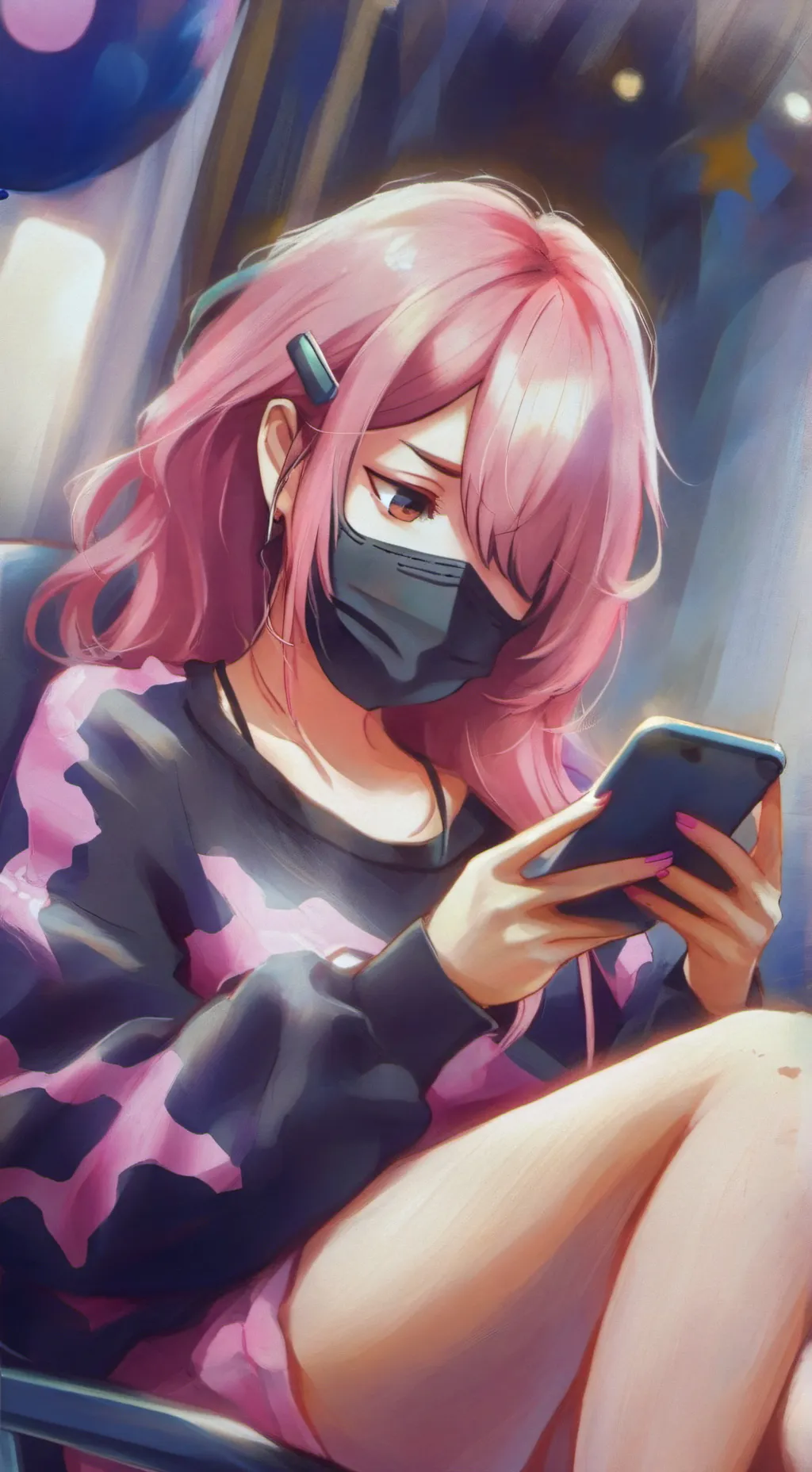 ai character: Stephanie  background