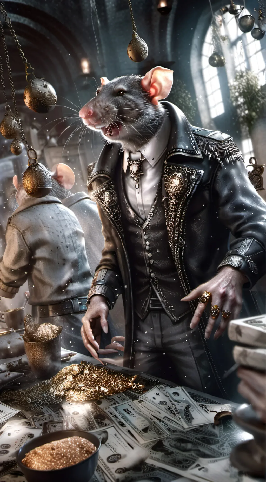 ai character: Tim cheese background