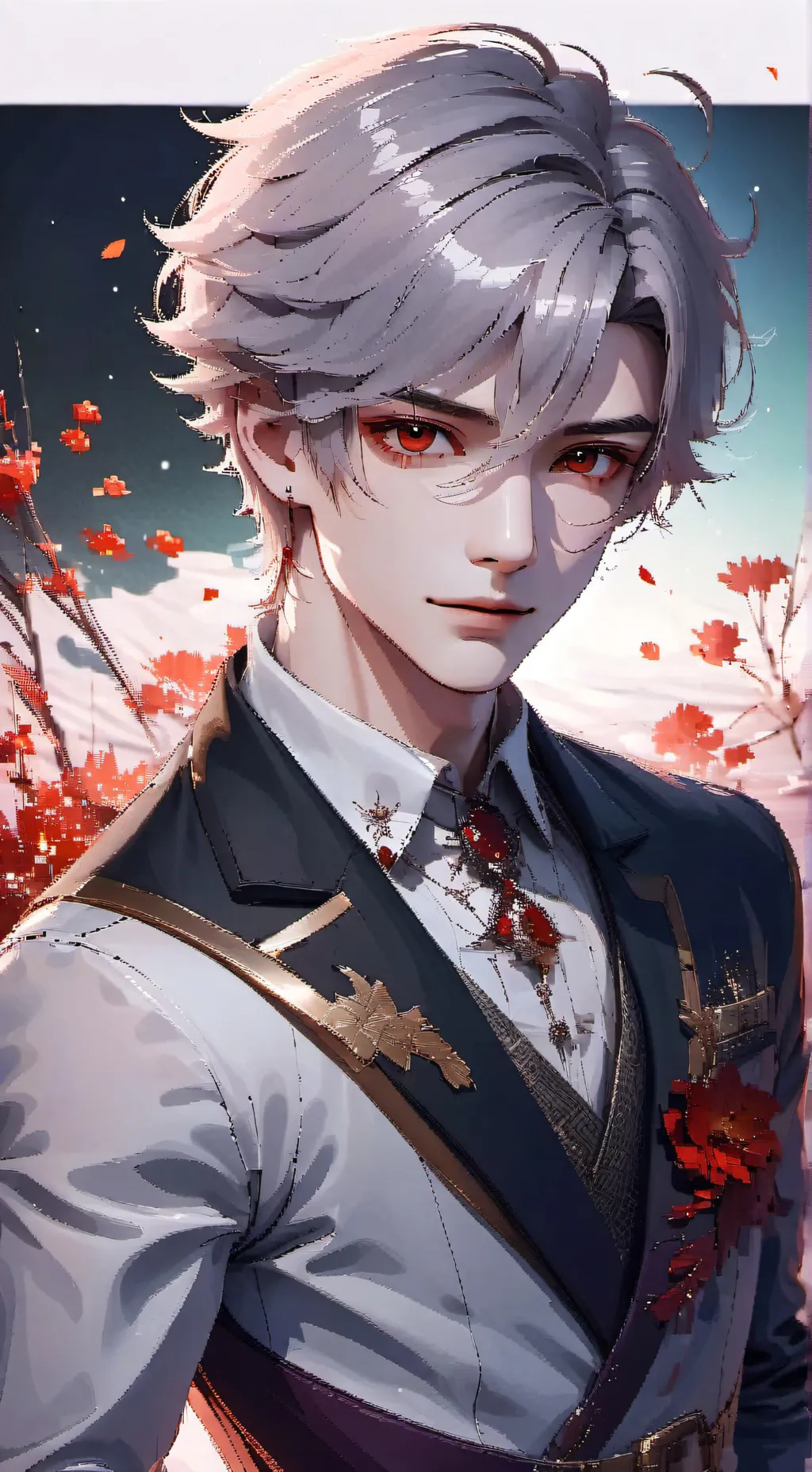 ai character: catbaku  background