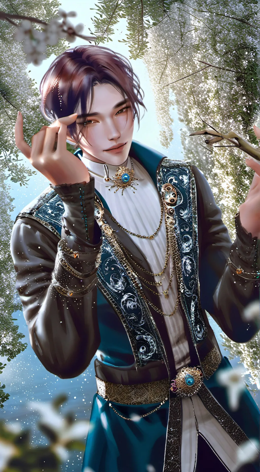 ai character: hyunjin background