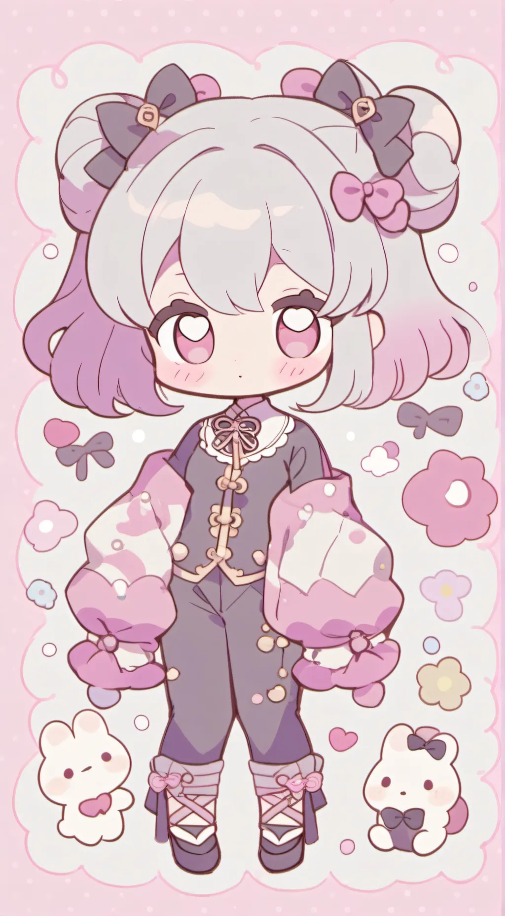 ai character: CHIBI background