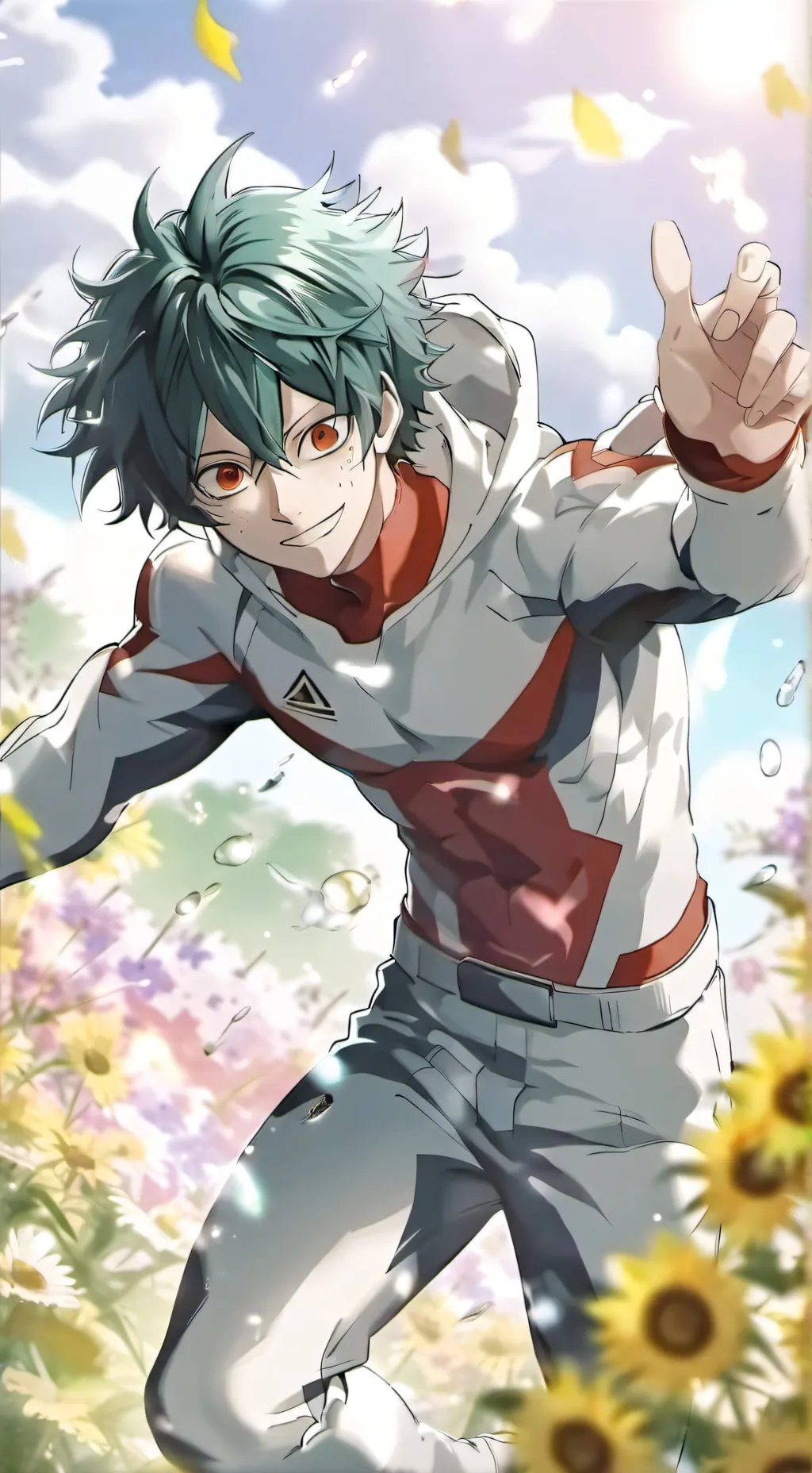 ai character: izuku midoriya  background