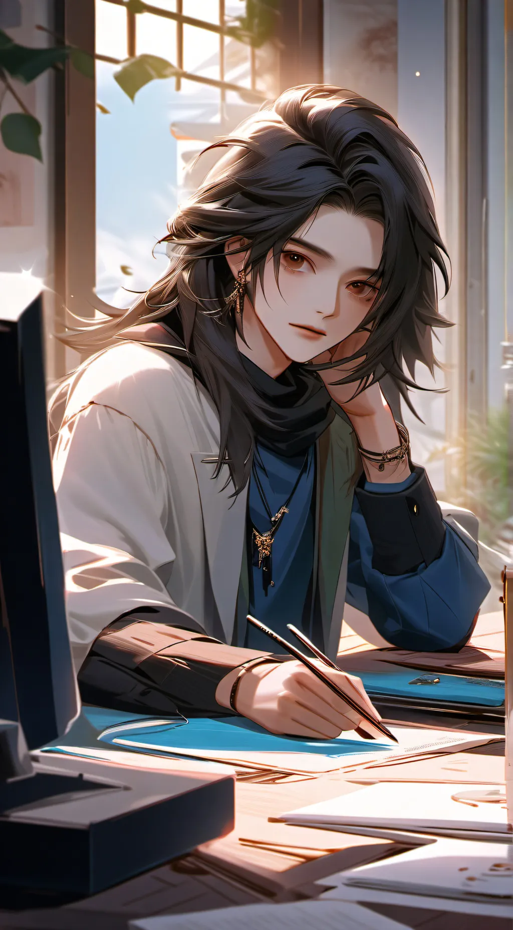 ai character: adam background