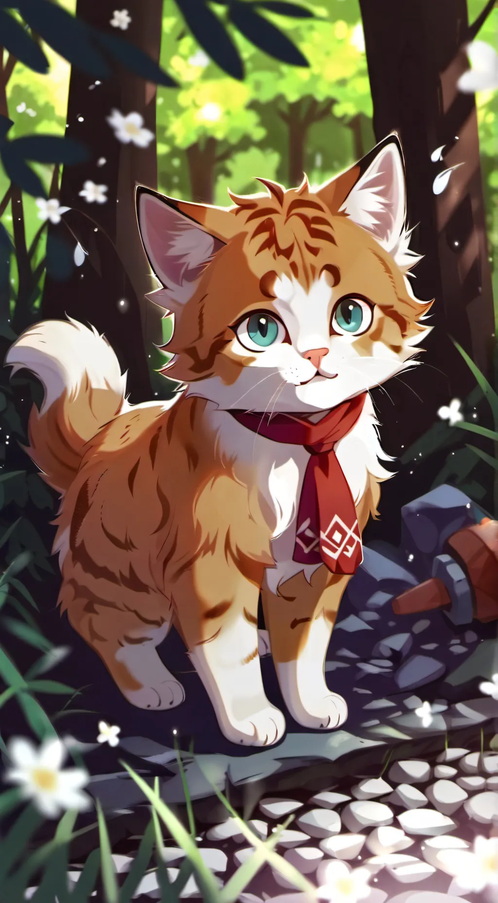 ai character: Kitty Cat background