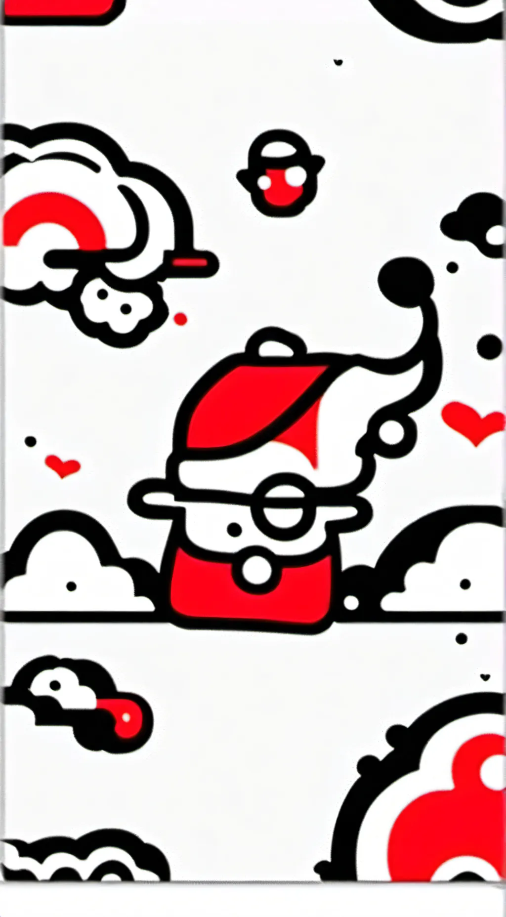 ai character: Hello kitty  background