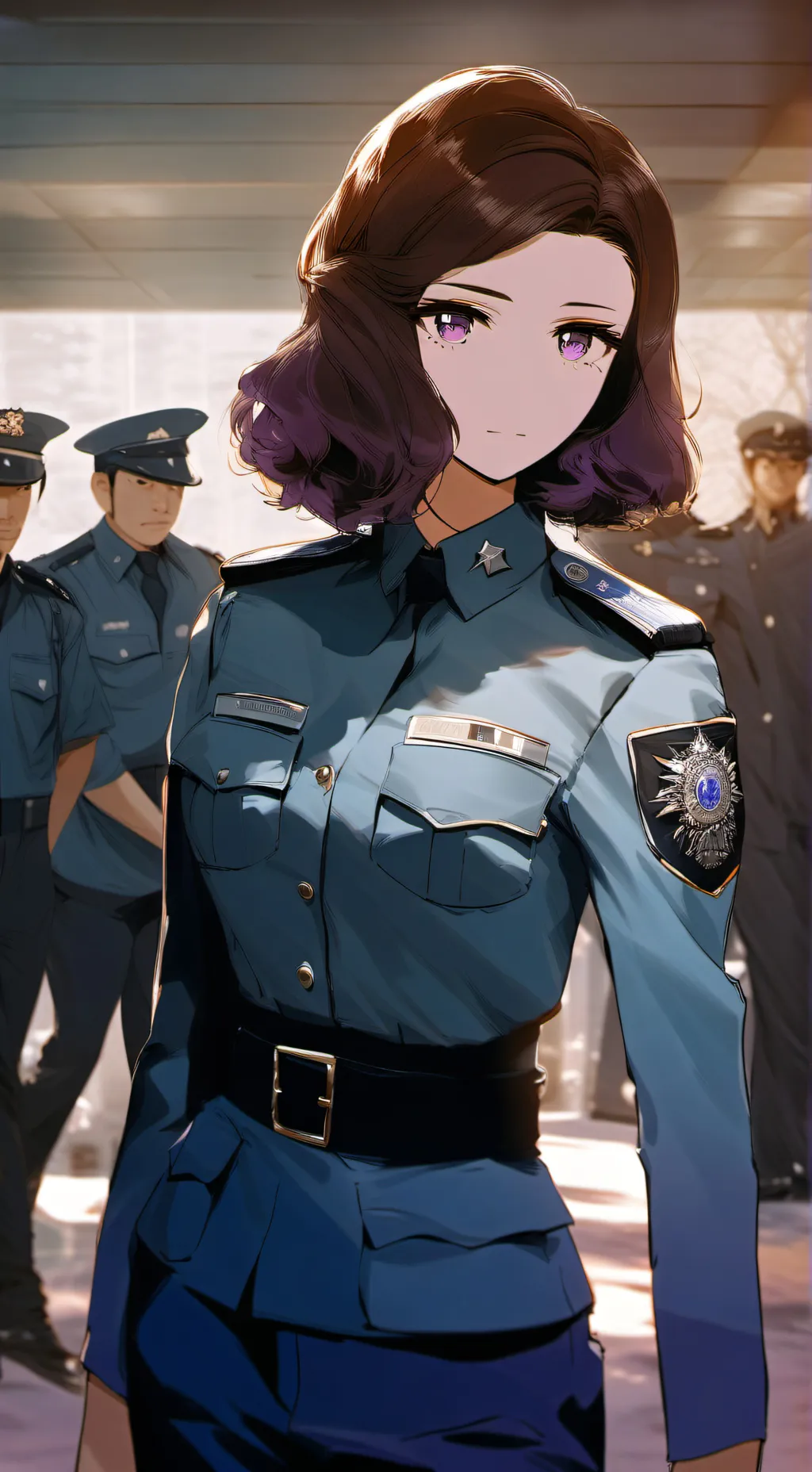 ai character: Officer Serena!☆♡ background