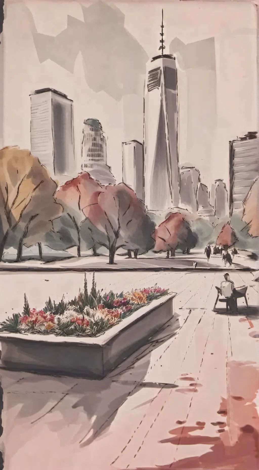 ai character: Dw city background