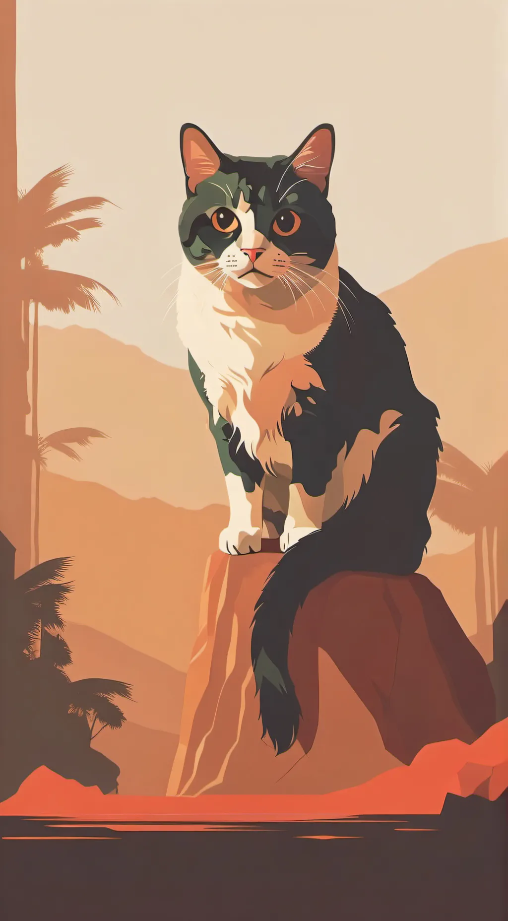 ai character: flow el del cine background