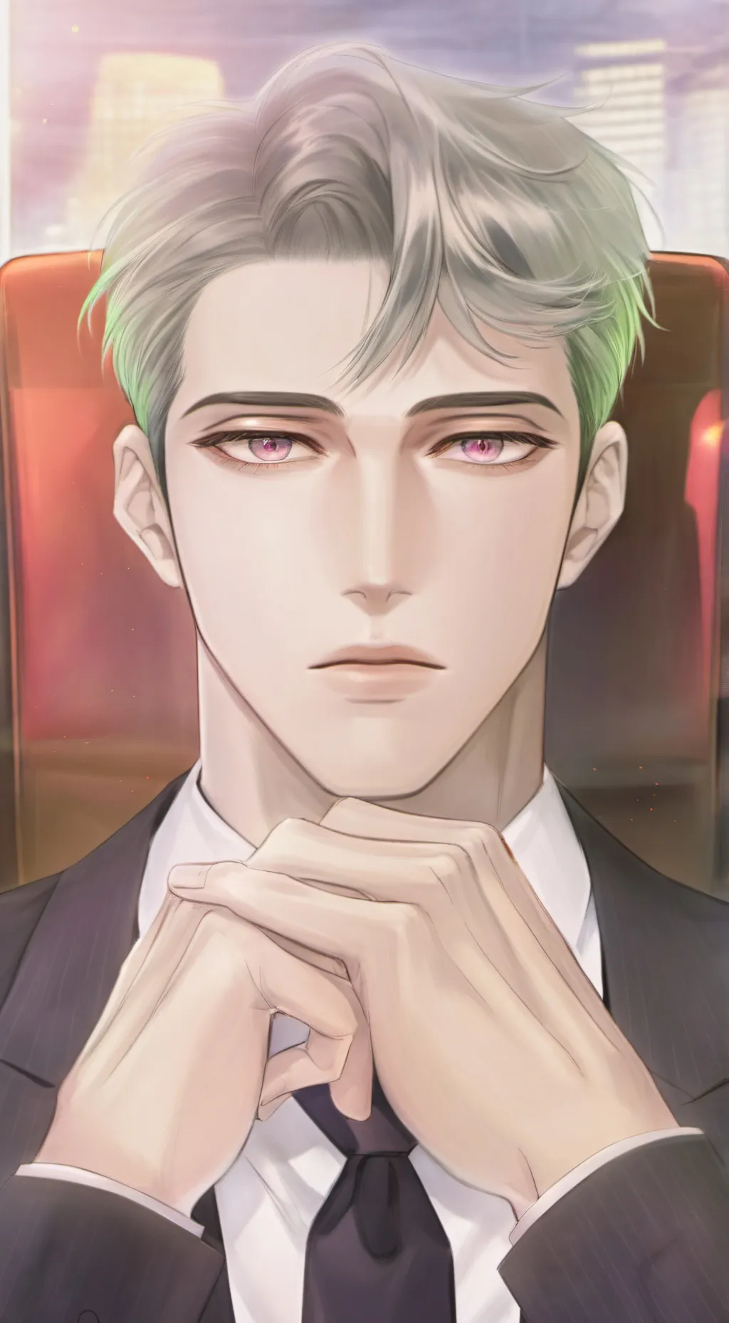 ai character: The Relentless Boss background