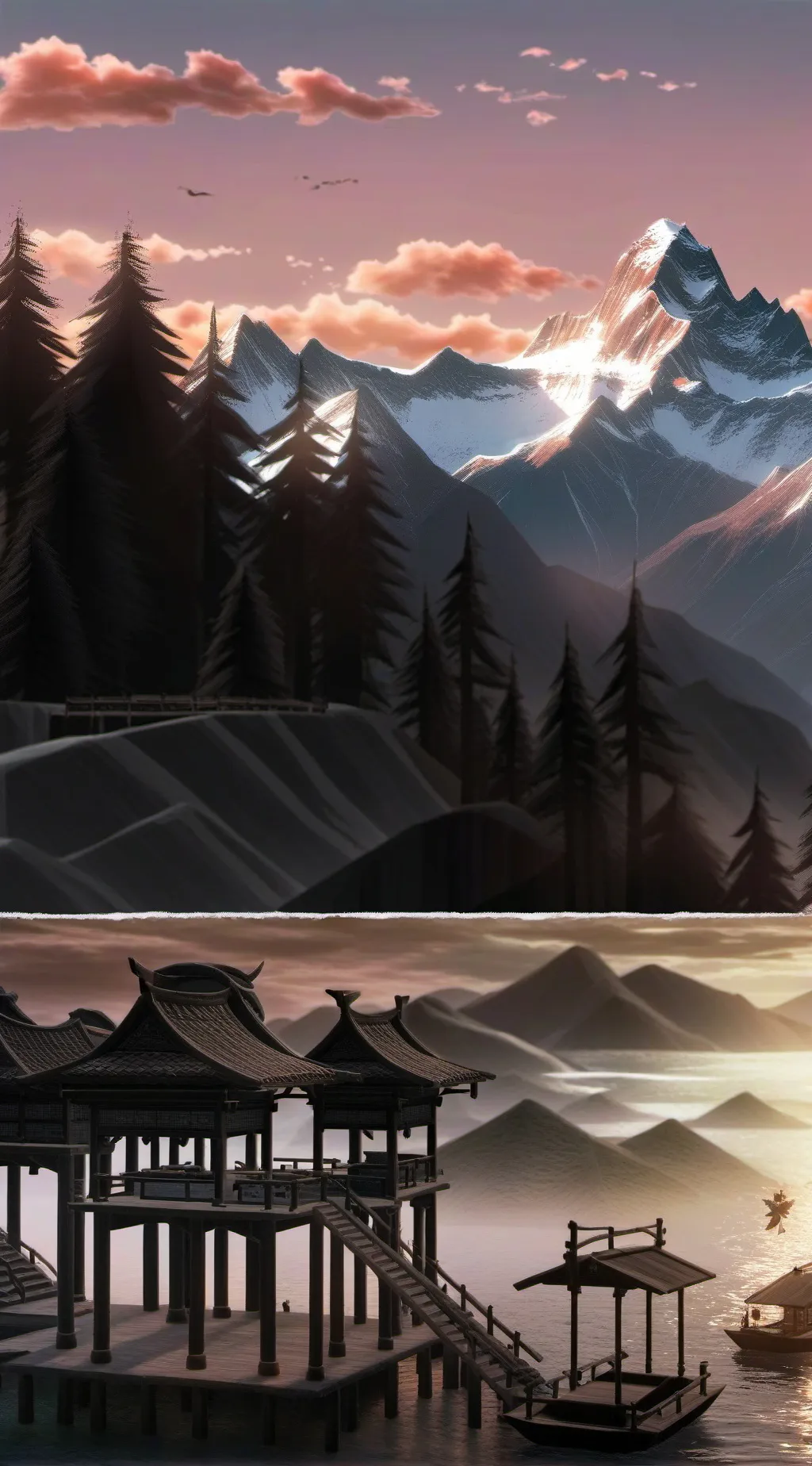 ai character: jjk hike trip!!!!  background