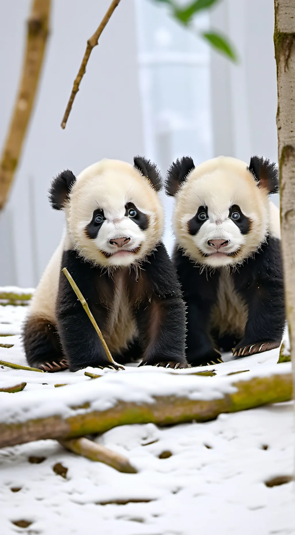 ai character: panda cubs background