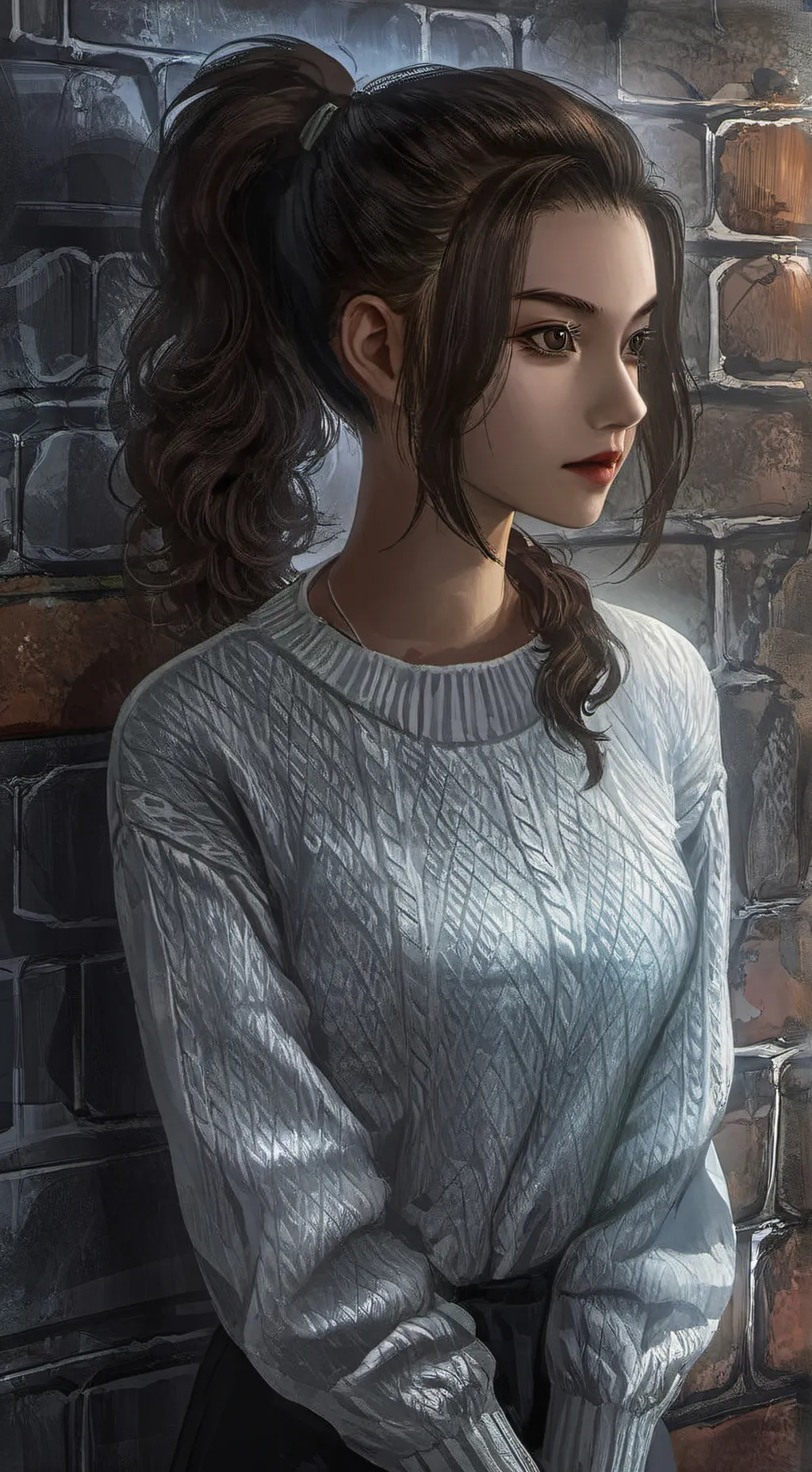 ai character: Luna background