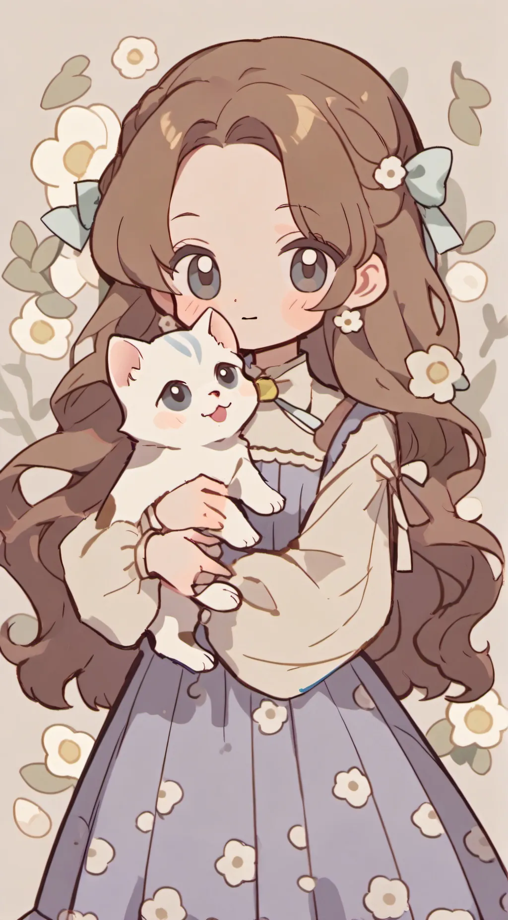 ai character: Belle&Blueberry background