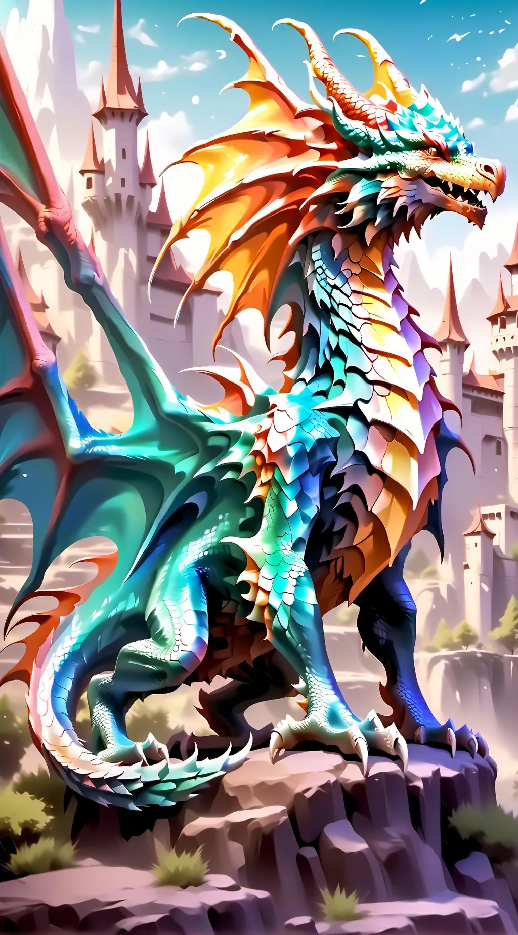 ai character: Queen glory  background