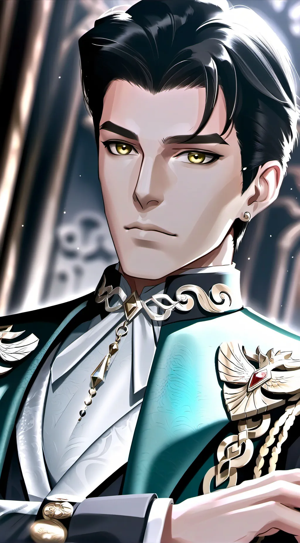 ai character: gay Prince  background