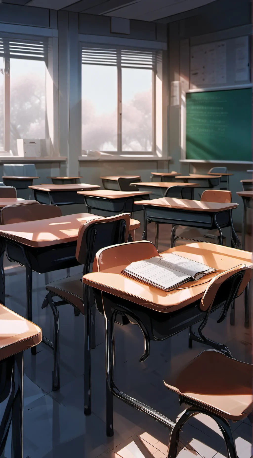 ai character: Classroom background