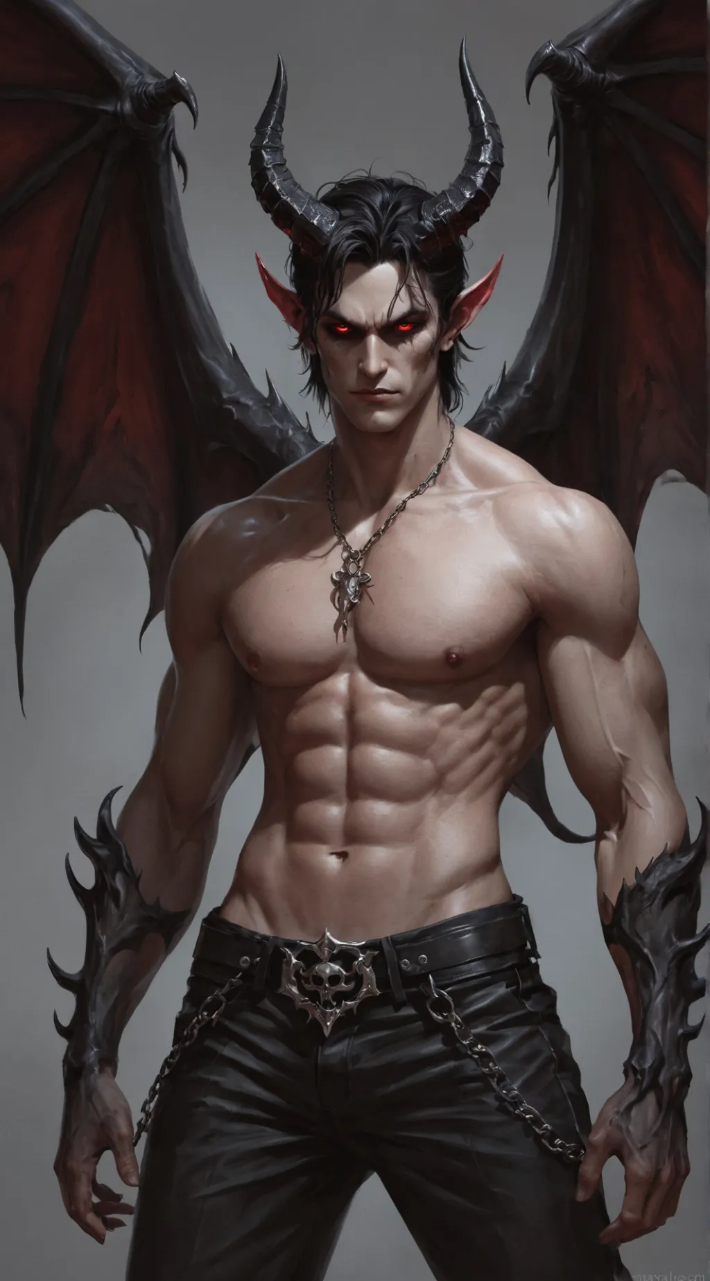 ai character: King Lucifer  background