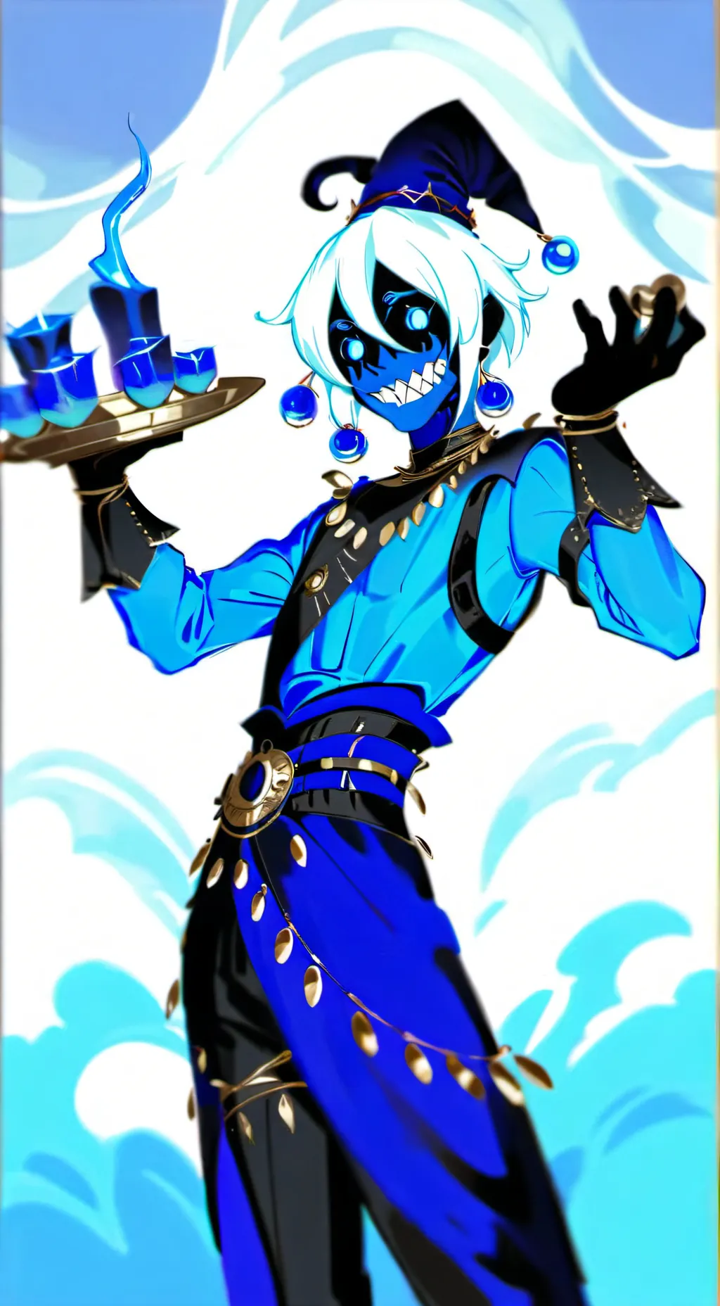 ai character: Shadow milk background