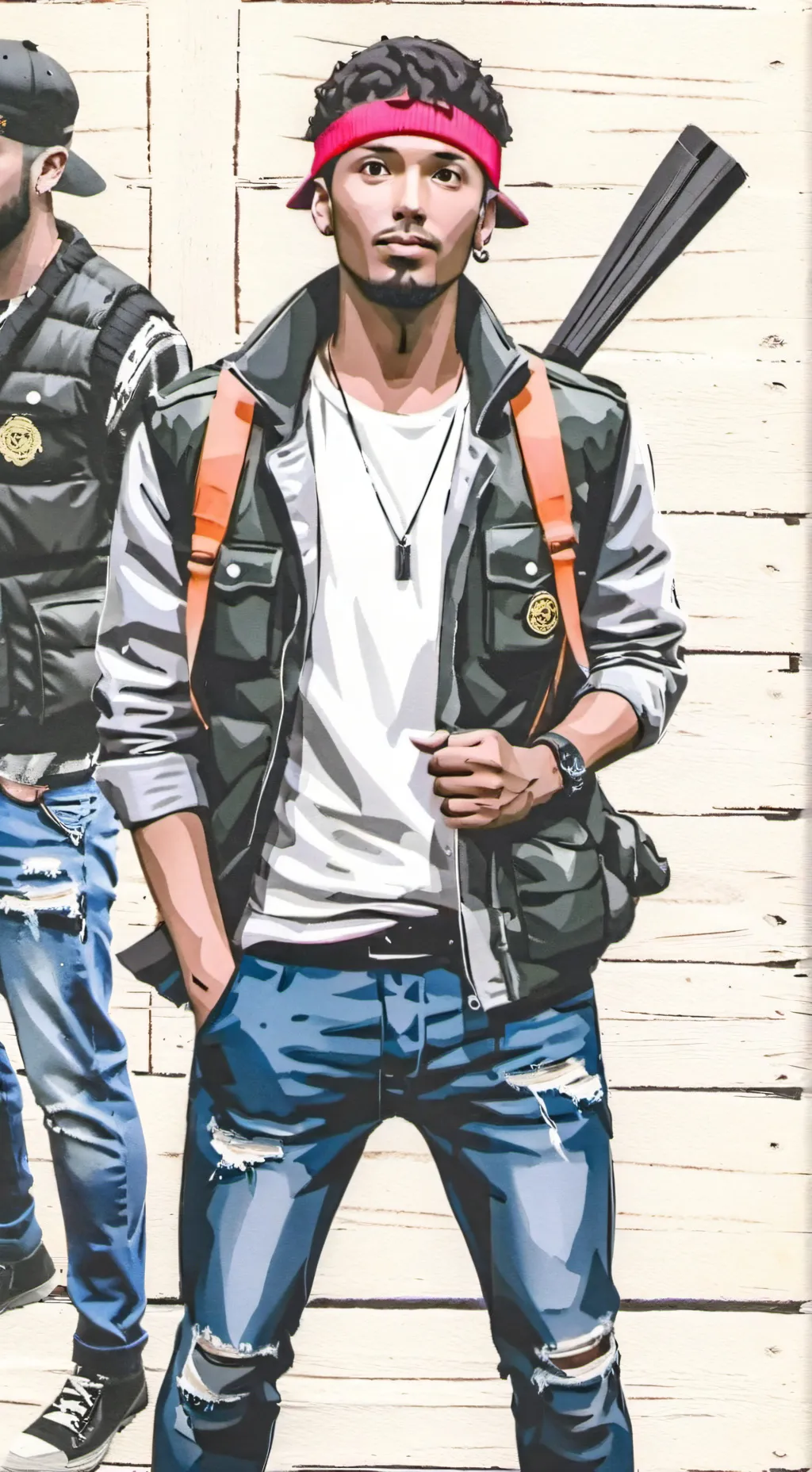 ai character: FRANKLIN JONZHON  background